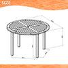 Oldbury Round Table & 4 Chamonix Carver Armchair