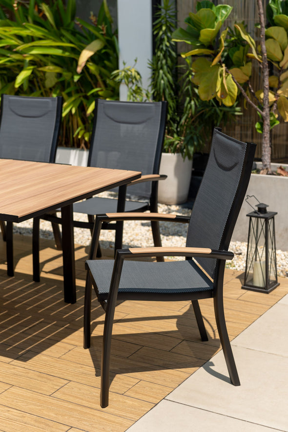 Panama Dark 9 Piece Extending Dining Set