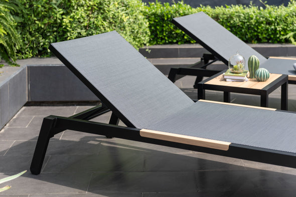 Panama Dark Duo Coffee Set & Sun Loungers - 3pc