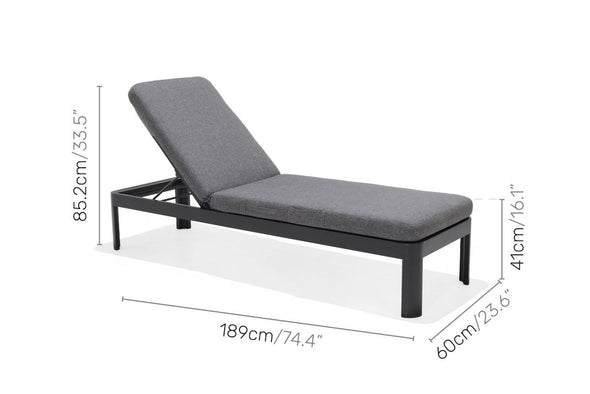 Portals Dark Sun Lounger - 1pc