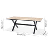 Panama Dark Rectangular Table