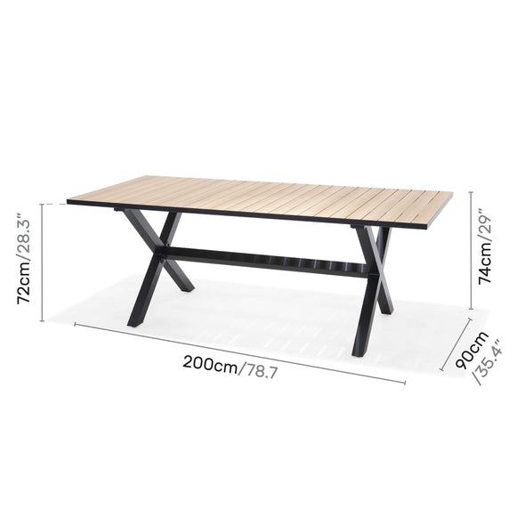 Panama Dark Rectangular Table