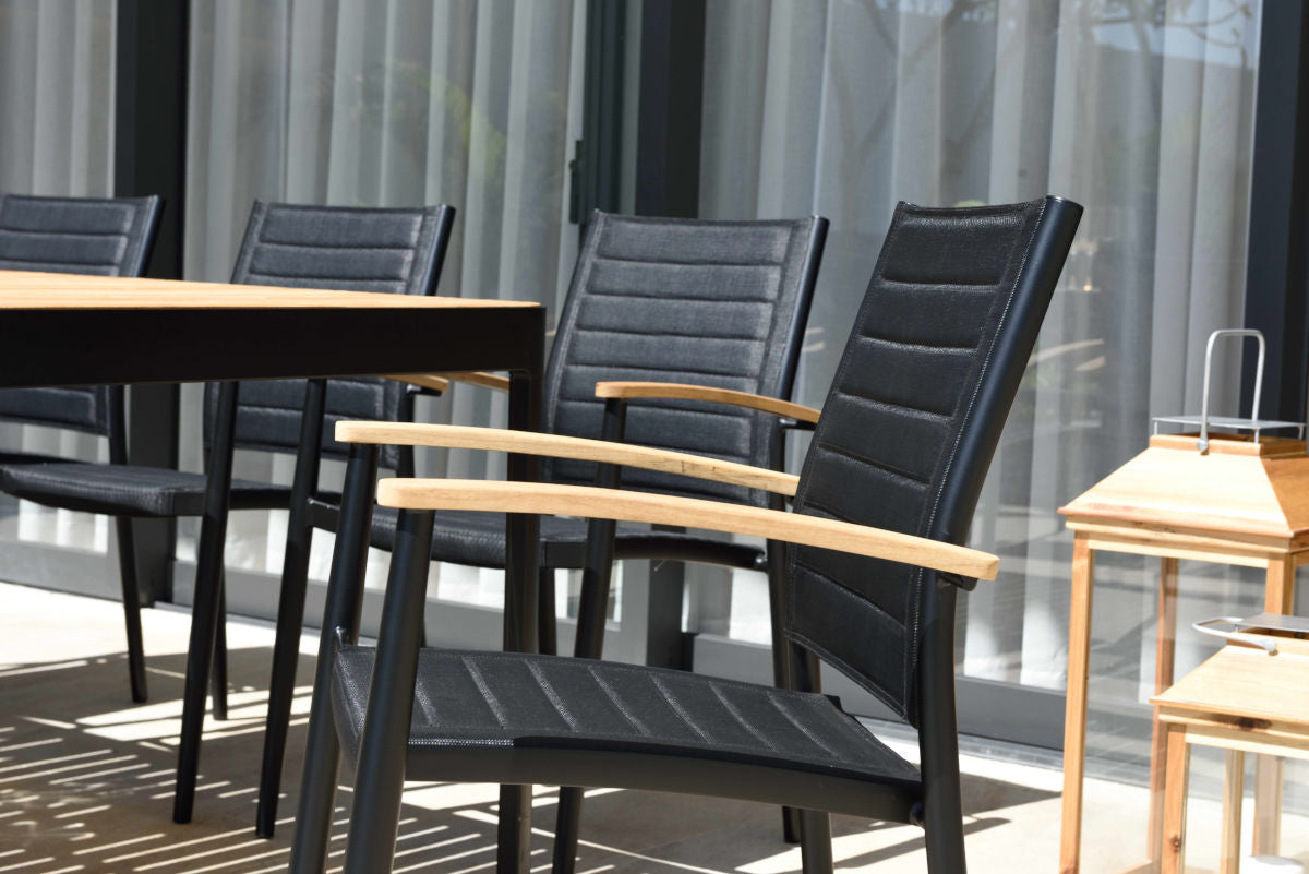 Portals Dark Lite 7 Piece Rectangular Dining Set