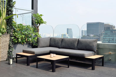Portals Dark Modular Sofa 3pc Set