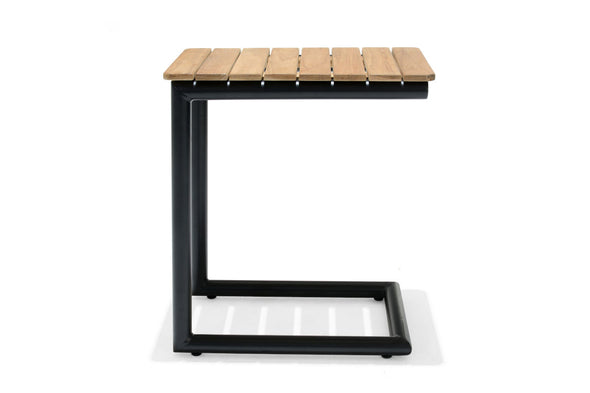 Portals Dark C-Shape Side Table Black