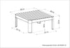 Portals Light Square Coffee Table