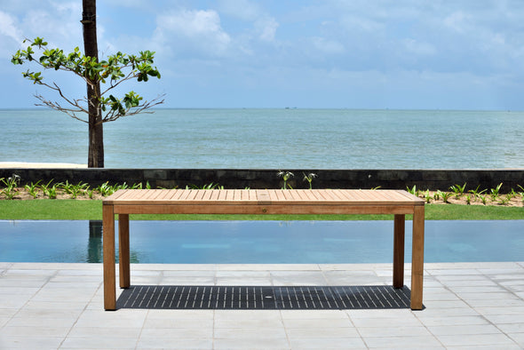 Rinjani Rectangular Teak Table & Fortuna Armchair