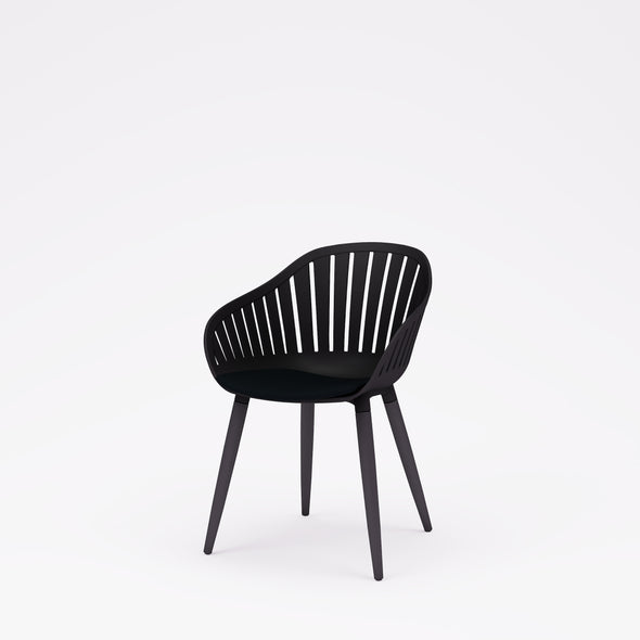 Nassau Resin and Aluminum Chairs - 4 Piece