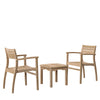 Intan Teak Side Table & 2 Ninia Chairs