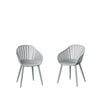 Nassau Resin and Aluminum Chairs - 4 Piece