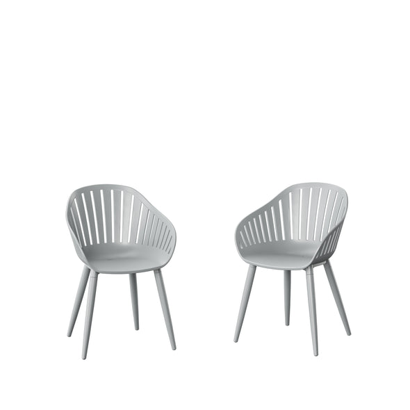 Nassau Resin and Aluminum Chairs - 4 Piece
