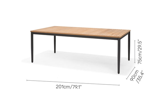 Topaz 8-Seat Big Rectangular Dining Set