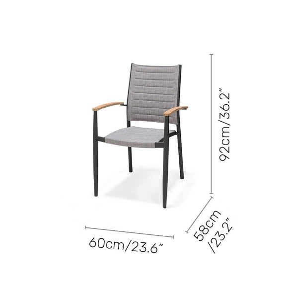 Topaz Stacking Armchair - 2pc