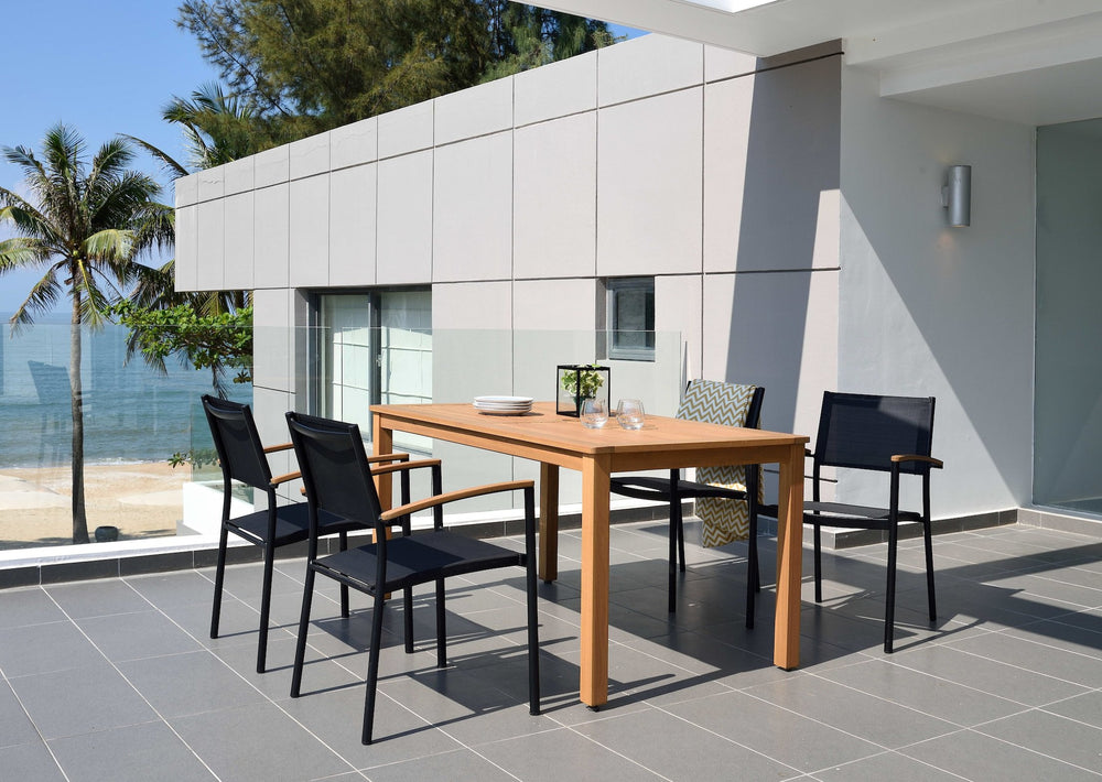 Orlando Rectangular Table and Vera Armchair Dining Set