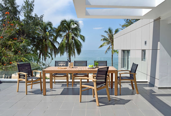 Rinjani Rectangular Teak Table & Fortuna Armchair