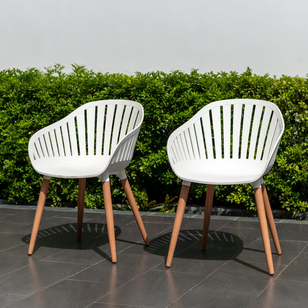 
                      
                        Leyland Table and Nassau White Armchairs Dining Set
                      
                    