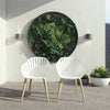 Leyland Table & Nassau White Armchairs