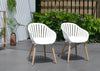 Nassau Chairs Resin and Wood - 4 Piece