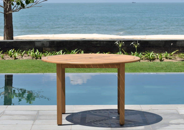 Oldbury Teak Finish Round Table
